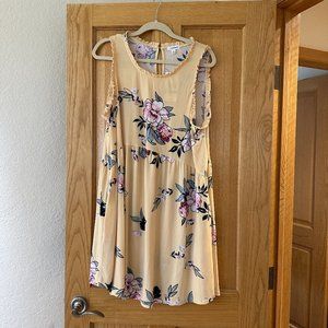 eyeshadow summer yellow mini dress plus size 1X